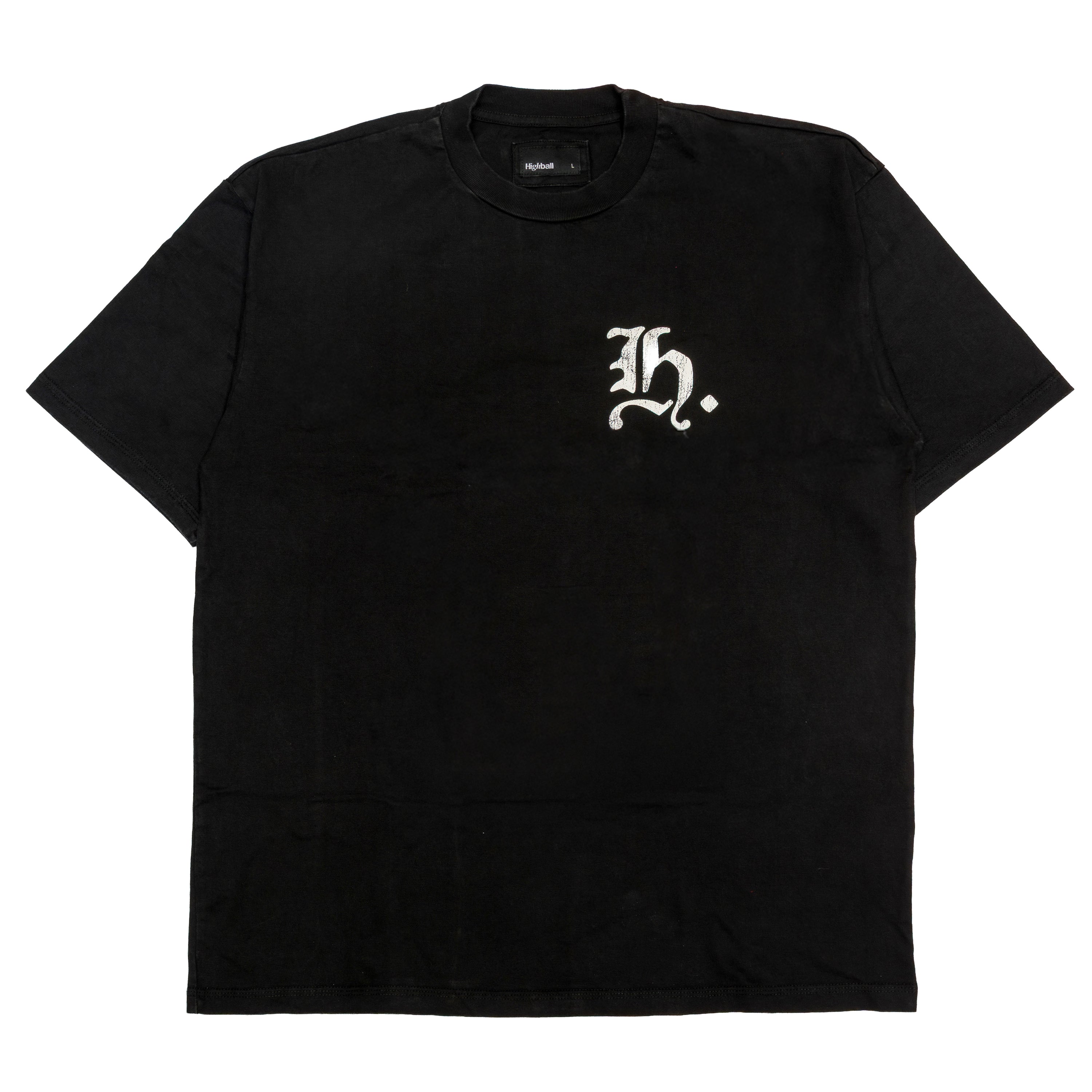 GOTHIC TEE - BLACK SAND WASHED