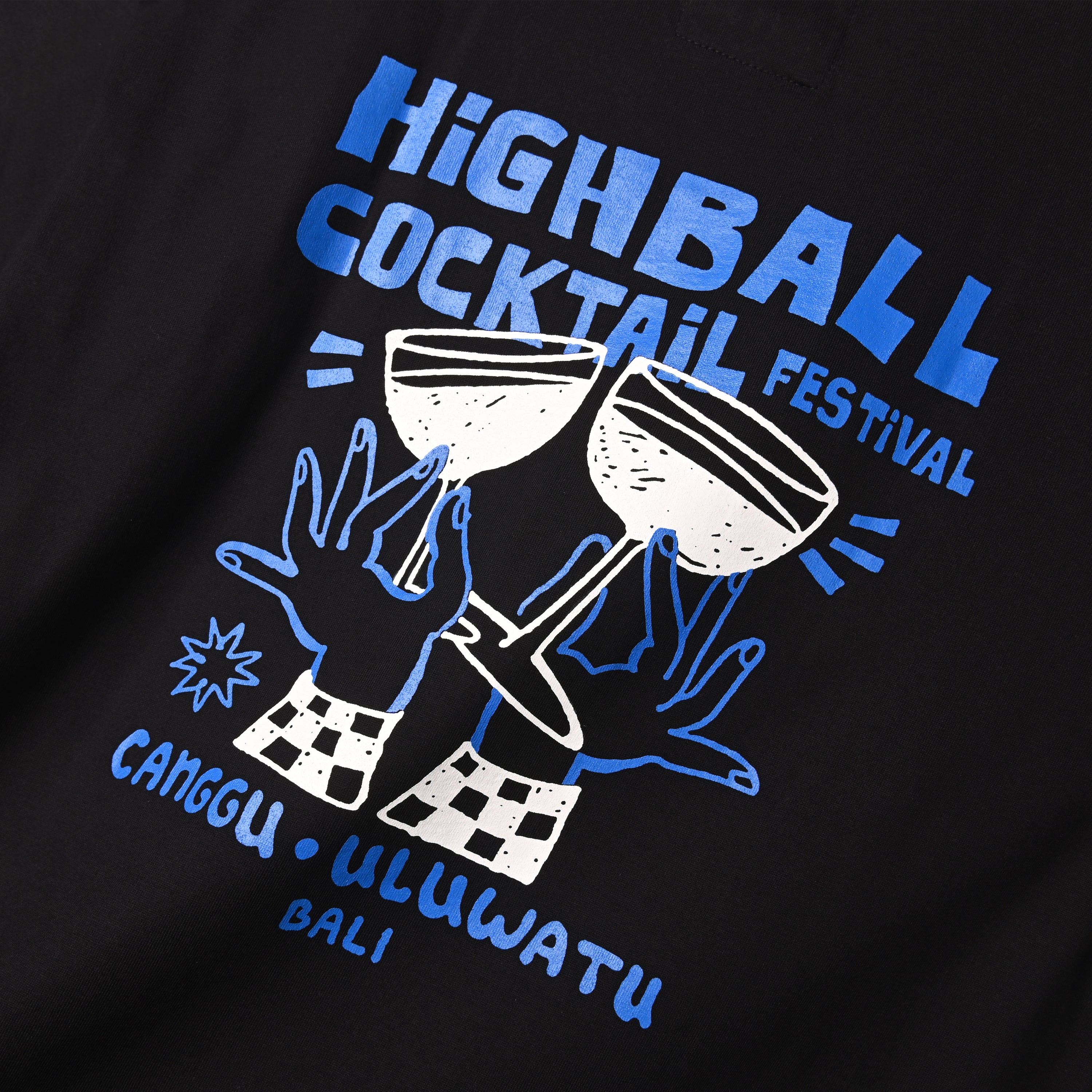 COCKTAIL FESTIVAL TEE - BLACK
