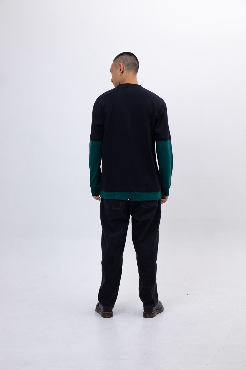 MUSKA TEE - BLACK - GREEN