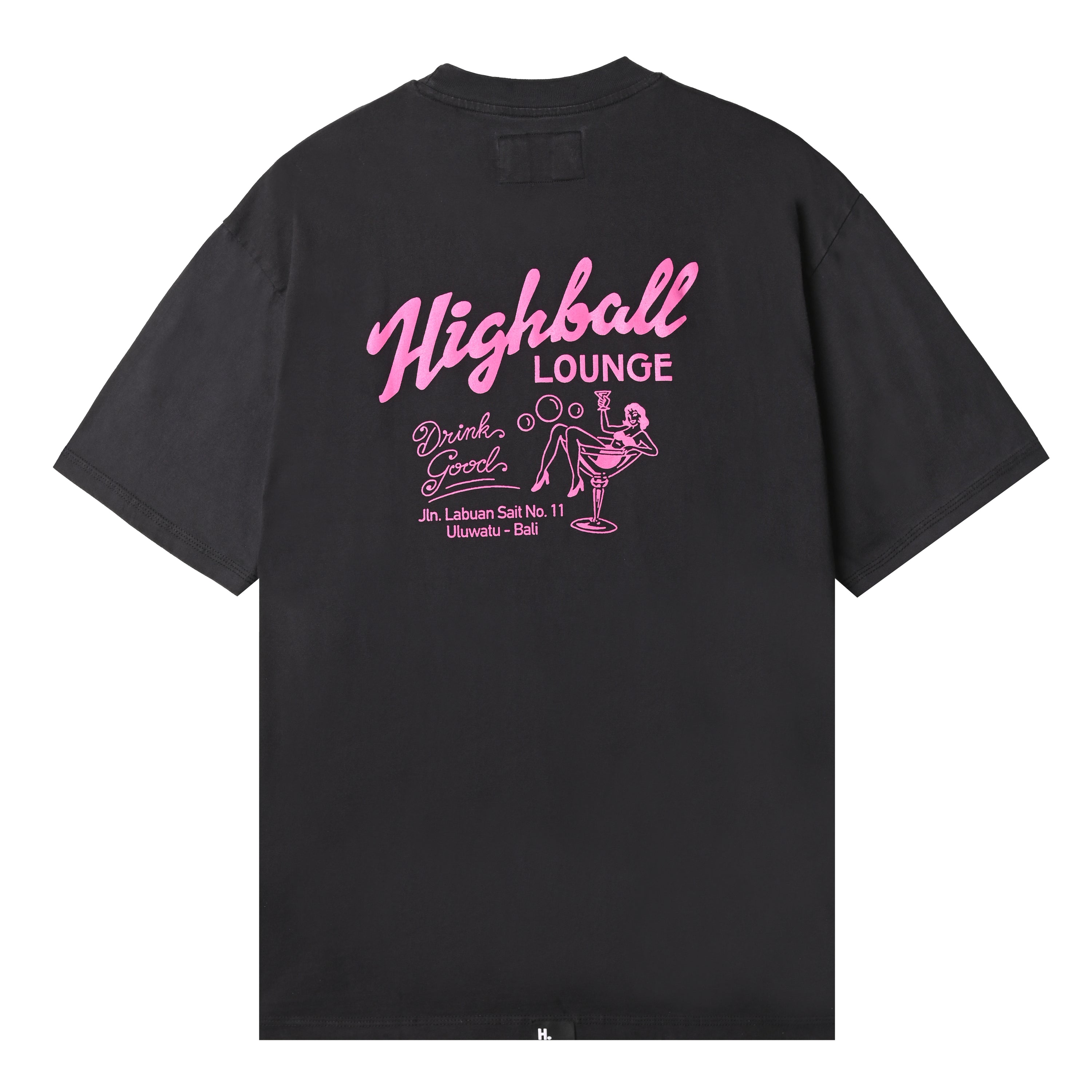 LOUNGE TEE - BLACK WASHED
