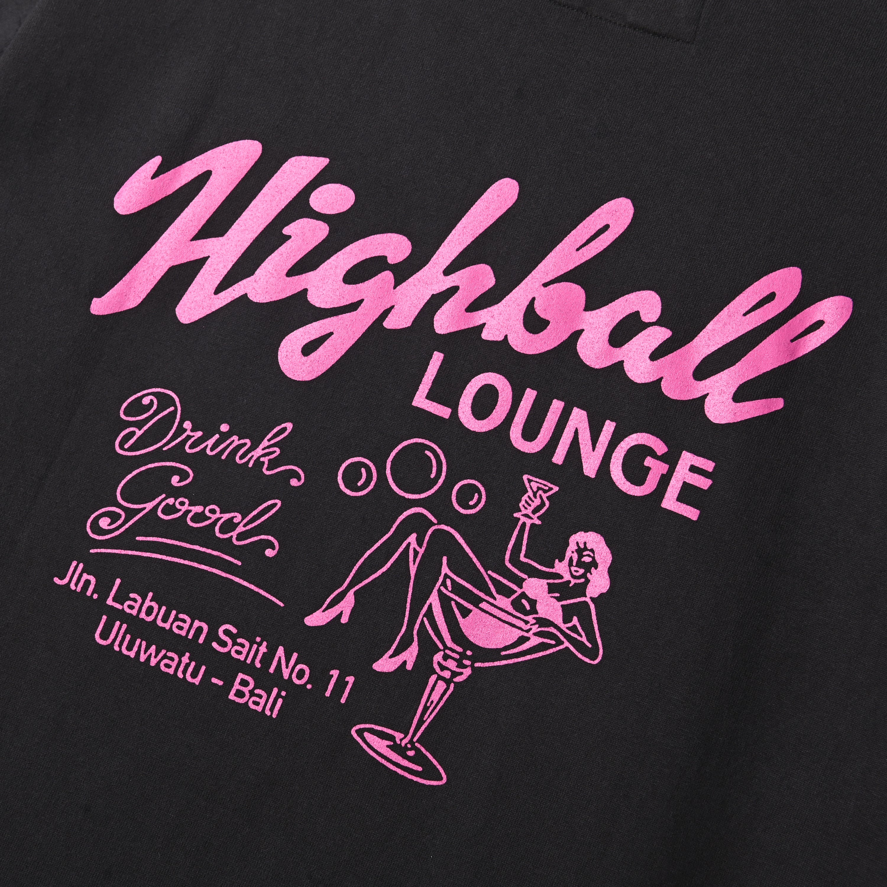 LOUNGE TEE - BLACK WASHED