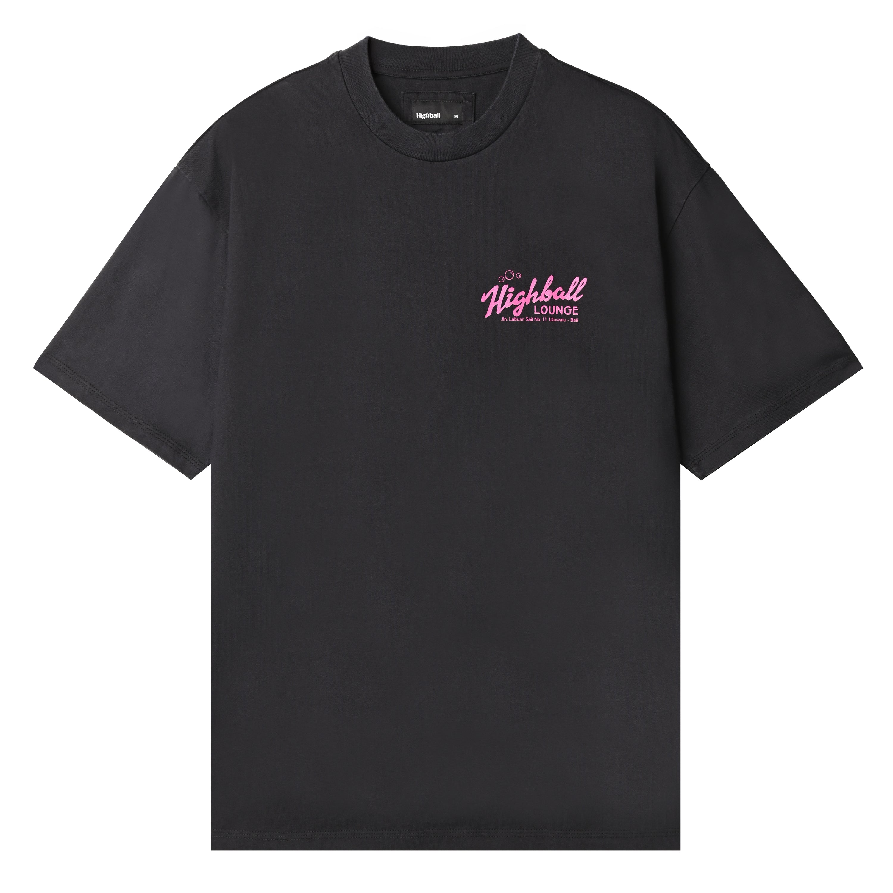 LOUNGE TEE - BLACK WASHED