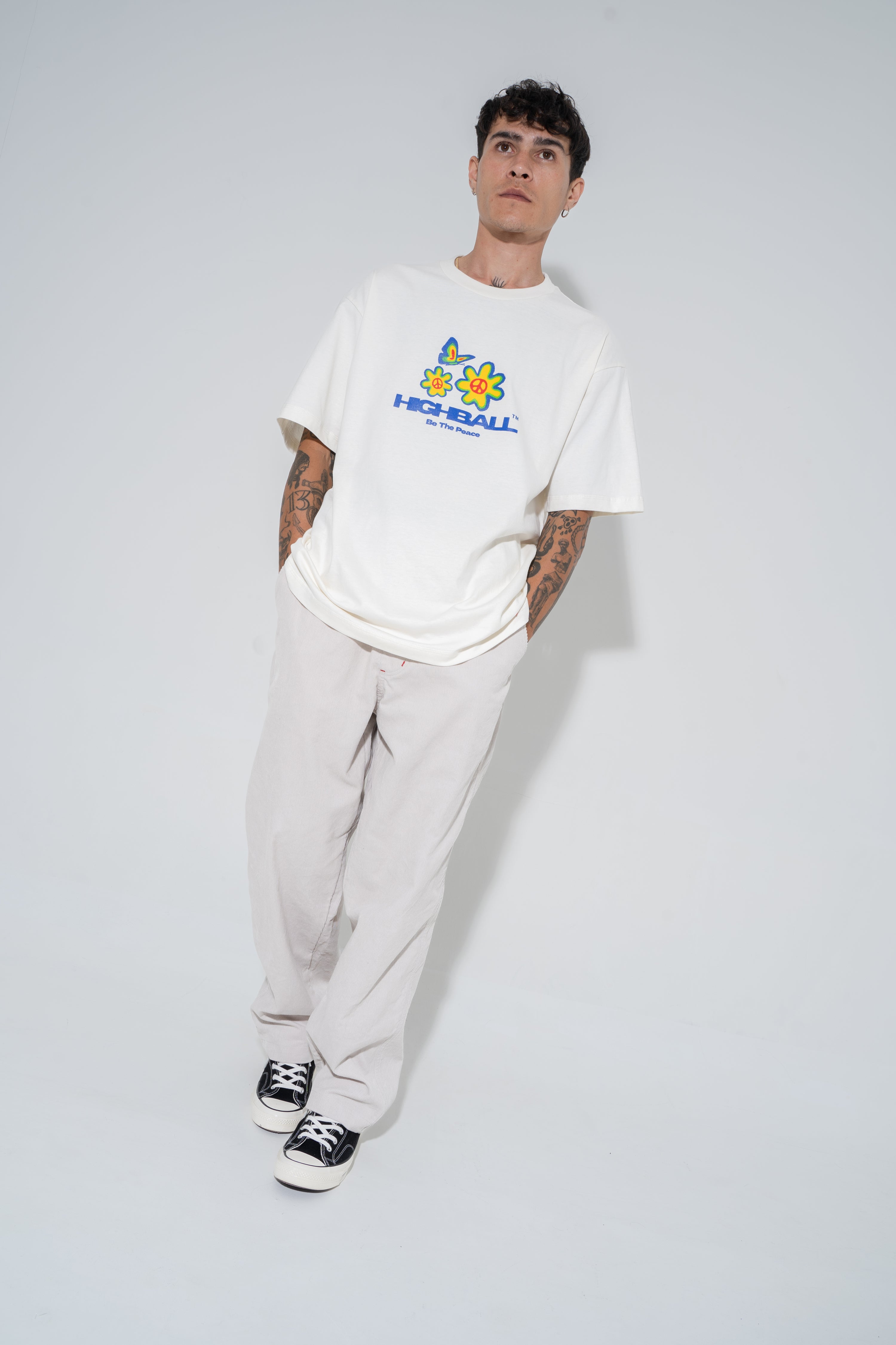 PEACE TEE - OFF WHITE